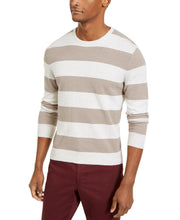 Load image into Gallery viewer, Tasso Elba Men's Rugby Boucle Crew Neck Lightweight Sweater, Brown, XL
