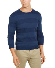 Load image into Gallery viewer, Tasso Elba Men's Rugby Boucle Crew Neck Lightweight Pullover Sweater, Blue Shadow, XL
