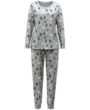 Load image into Gallery viewer, Family Pajamas Women's Woodland-Print Pajama Set, Winter Trees, XL
