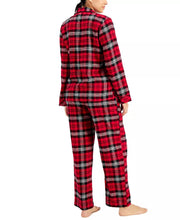 Load image into Gallery viewer, Charter Club Printed Cotton Flannel Pajama Set, S, Red
