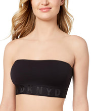 Load image into Gallery viewer, DKNY Women&#39;s Seamless Litewear Strapless Bra, Black, M
