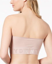 Load image into Gallery viewer, DKNY Women&#39;s Logo Seamless Litewear Strapless Bra, Pink, L

