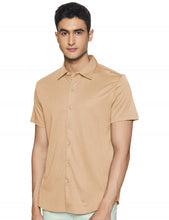Load image into Gallery viewer, Calvin Klein Men's Short Sleeve Button-Down Polo Shirt, Travertine, S
