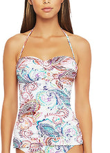 Load image into Gallery viewer, Ralph Lauren Women's Captiva Paisley Twist-Front Tankini Top, White, 6
