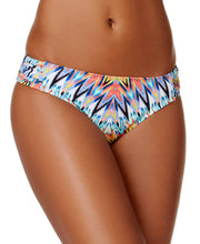 Load image into Gallery viewer, Bar III Women&#39;s Multicolor Ruched-Tab Hipster Bikini Bottom, XS
