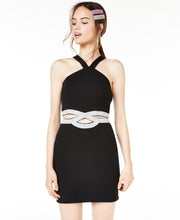 Load image into Gallery viewer, Speechless Juniors&#39; Cutout Bodycon Y-Neck Party Dress, Black, 5/S
