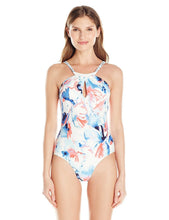 Load image into Gallery viewer, Vince Camuto Women's Jewelry-Neck Keyhole Flora One Piece Swimsuit, 4
