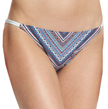 Load image into Gallery viewer, Vince Camuto Women's String Bikini Bottom, Blue Pattern, XS
