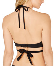 Load image into Gallery viewer, Sundazed Women&#39;s Underwire Wrap Bikini Top, Black Multi, 36B
