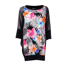 Load image into Gallery viewer, Coco Reef Women's Floral Chiffon Swimwear Cover Up, L/XL, Black
