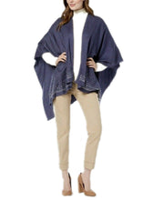 Load image into Gallery viewer, Charter Club Women's Super-Soft Embellished Wraps, Navy, One Size
