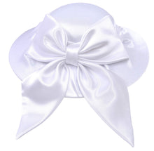Load image into Gallery viewer, August Hats Women&#39;s Draped Satin Hatinator, White, One size
