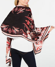Load image into Gallery viewer, INC International Concepts Women's Paisley Print Pashmina Wrap Scarf, Black
