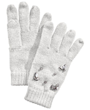 Load image into Gallery viewer, INC Women&#39;s Gemstone-Embellished Tech Soft Gloves, White, One Size
