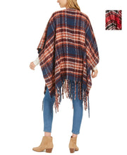Load image into Gallery viewer, Charter Club Women's Supersoft Brushed Fringed Wrap Shawl Poncho
