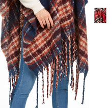 Load image into Gallery viewer, Charter Club Women's Supersoft Brushed Fringed Wrap Shawl Poncho

