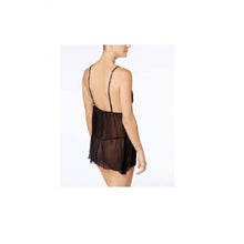 Load image into Gallery viewer, Linea Donatella Women&#39;s Chemise, Wrap and Thong Three Piece Set, Black, XL

