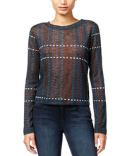 Load image into Gallery viewer, Bar III Women&#39;s Sheer Knit Casual Top, Green, XS
