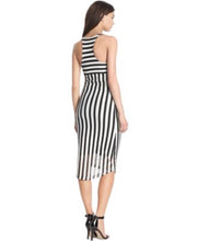 Load image into Gallery viewer, KIIND OF Women&#39;s Sleeveless Striped Racer-Back Midi Dress ,Black, S

