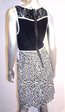 Load image into Gallery viewer, Kensie Women&#39;s Sleeveless Lace-Overlay Animal Printed Dress, Black, M
