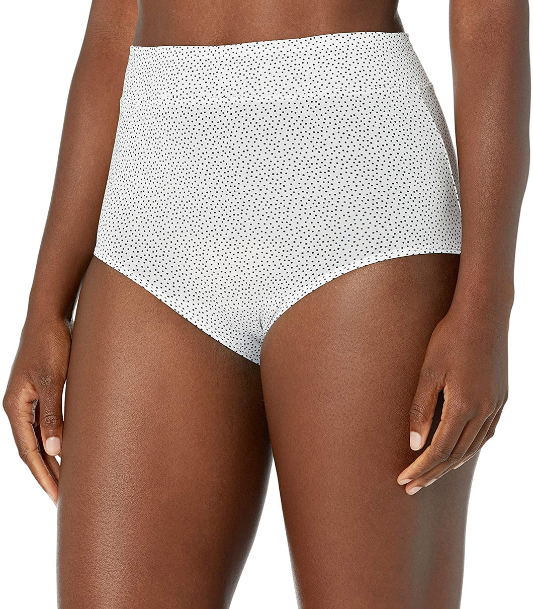 Warner's Women's No Pinching Modern Brief Panty, Cute White Dot, L/7