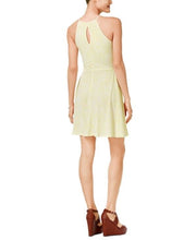 Load image into Gallery viewer, Bar III Women&#39;s Printed Sleeveless Fit &amp; Flare Dress, Yellow, XS
