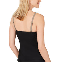 Load image into Gallery viewer, Island Escape Women's V-Neck Colorblock Push-Up Tankini Top, Sand, 8
