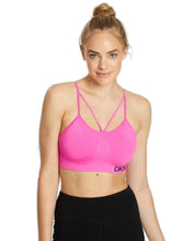 Load image into Gallery viewer, DKNY Women&#39;s Sport Seamless Strappy Low-Impact Sports Bra, Pink, XS
