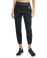 Load image into Gallery viewer, DKNY Women&#39;s Relaxed-Leg Ultra-Soft Fleece Panels Joggers, Black, M

