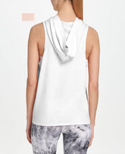 Load image into Gallery viewer, Dkny Sport Women&#39;s Tie-Front Sleeveless Hoodie, Pink, L
