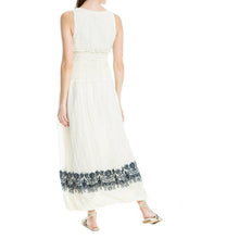 Load image into Gallery viewer, Leon Max Women&#39;s Limited Edition Embossed Ribbed Maxi Dress, Ivory, Medium
