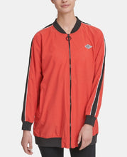 Load image into Gallery viewer, DKNY Sport Women&#39;s Long-Line Breathable Bomber Jacket, Small

