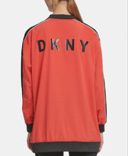 Load image into Gallery viewer, DKNY Sport Women&#39;s Long-Line Breathable Bomber Jacket, Small
