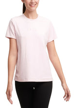 Load image into Gallery viewer, DKNY Sport Women&#39;s Soft Plush Velour Logo Crewneck T-Shirt, Pink, M
