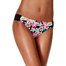 Load image into Gallery viewer, California Waves Junior&#39;s Summer of Love Printed Hipster Bikini Bottom, Multi, Large
