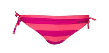 Load image into Gallery viewer, California Waves Juniors&#39; Pink Stripe Side Bikini Bottoms, Coral, XL
