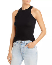 Load image into Gallery viewer, WSLY Women&#39;s The Rivington Ribbed Tank, Black, XS
