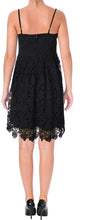 Load image into Gallery viewer, Aqua Women&#39;s Floral Lace Cami Fit and Flare Dress, Black, S

