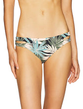 Load image into Gallery viewer, Roxy Junior&#39;s Softly Love Reversible 70&#39;s Bikini Swimsuit Bottom, Palm, XS
