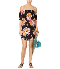 Load image into Gallery viewer, Raviya Women&#39;s Floral-Print Off-The-Shoulder Cover-Up, Black, M
