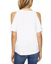Load image into Gallery viewer, Sanctuary Women's Lou-Lou Cotton Cold-Shoulder Top, White, S
