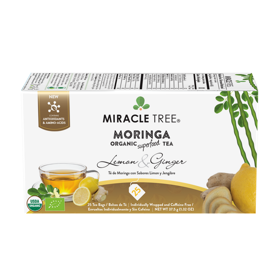 Miracle Tree - Organic Moringa Tea: Lemon & Ginger