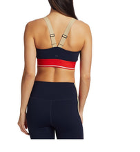 Load image into Gallery viewer, Splits59 Women&#39;s Bolt Color Blocked Tech Flex Sports Bra, Indigo, XS
