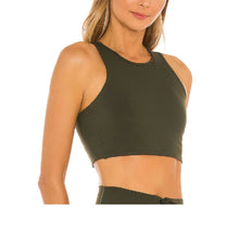 Load image into Gallery viewer, Splits59 Women&#39;s Glenda High Impact Lace-back Sports Bra, Army, XS
