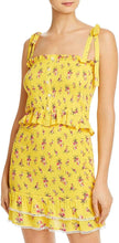Load image into Gallery viewer, Lost + Wander Women&#39;s Mango Tango Smocked Floral Tank Top, Yellow Small
