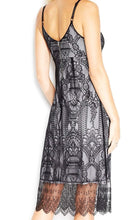 Load image into Gallery viewer, Fashion Week Women&#39;s V-Neck Lace-Overlay Midi Dress, S, Black

