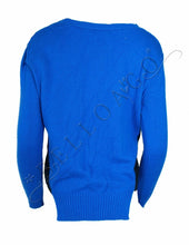 Load image into Gallery viewer, Aqua Women&#39;s Bryce Colorblock Inset Pullover Sweater, Blue, XS
