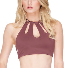 Load image into Gallery viewer, Elizabeth Jane Women&#39;s Reversible Crop Bikini Top, Dahlia, XL
