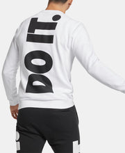 Load image into Gallery viewer, Nike Men&#39;s Sportswear Just Do It Crew Sweatshirt, White, XL
