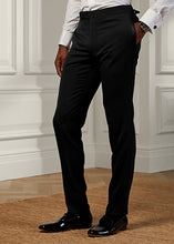 Load image into Gallery viewer, Lauren Ralph Lauren Men's Wool Tuxedo Dress Pants, Black, 36x34
